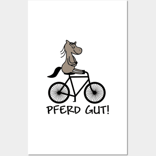 Good horse rides a bike Posters and Art